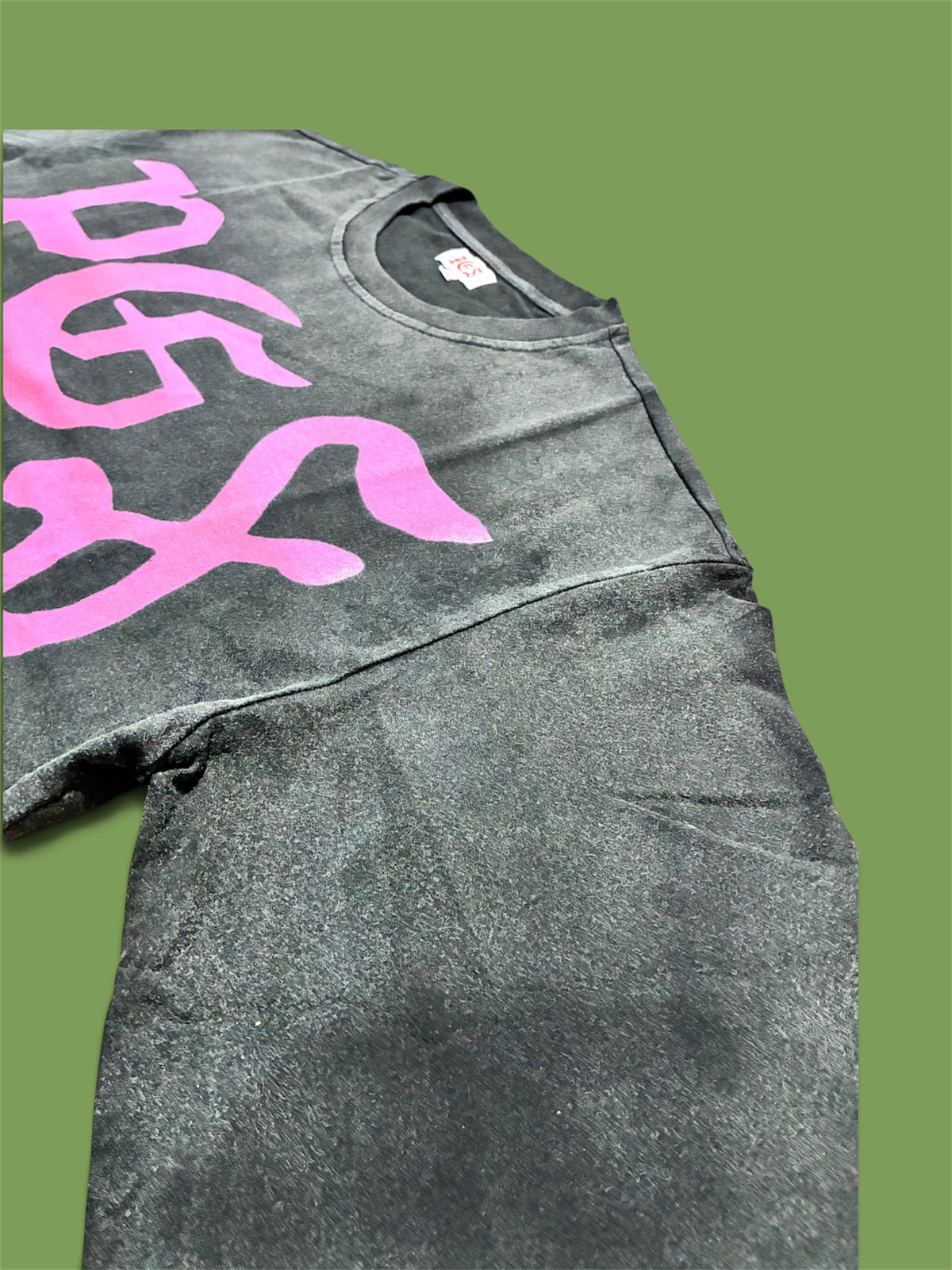 PGS PROPERTY OF THE GARMENT DISTRICT — OVERSIZED CROPPED TEE (BLACK)