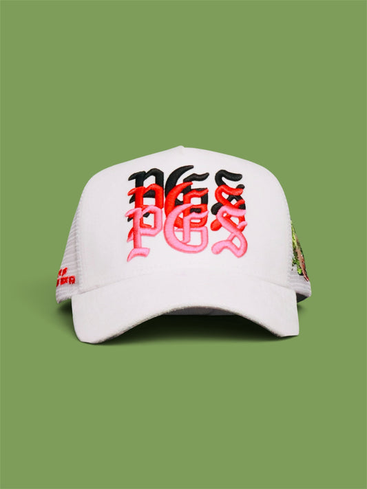 PGS — Now Accepting Apologies Trucker (white)
