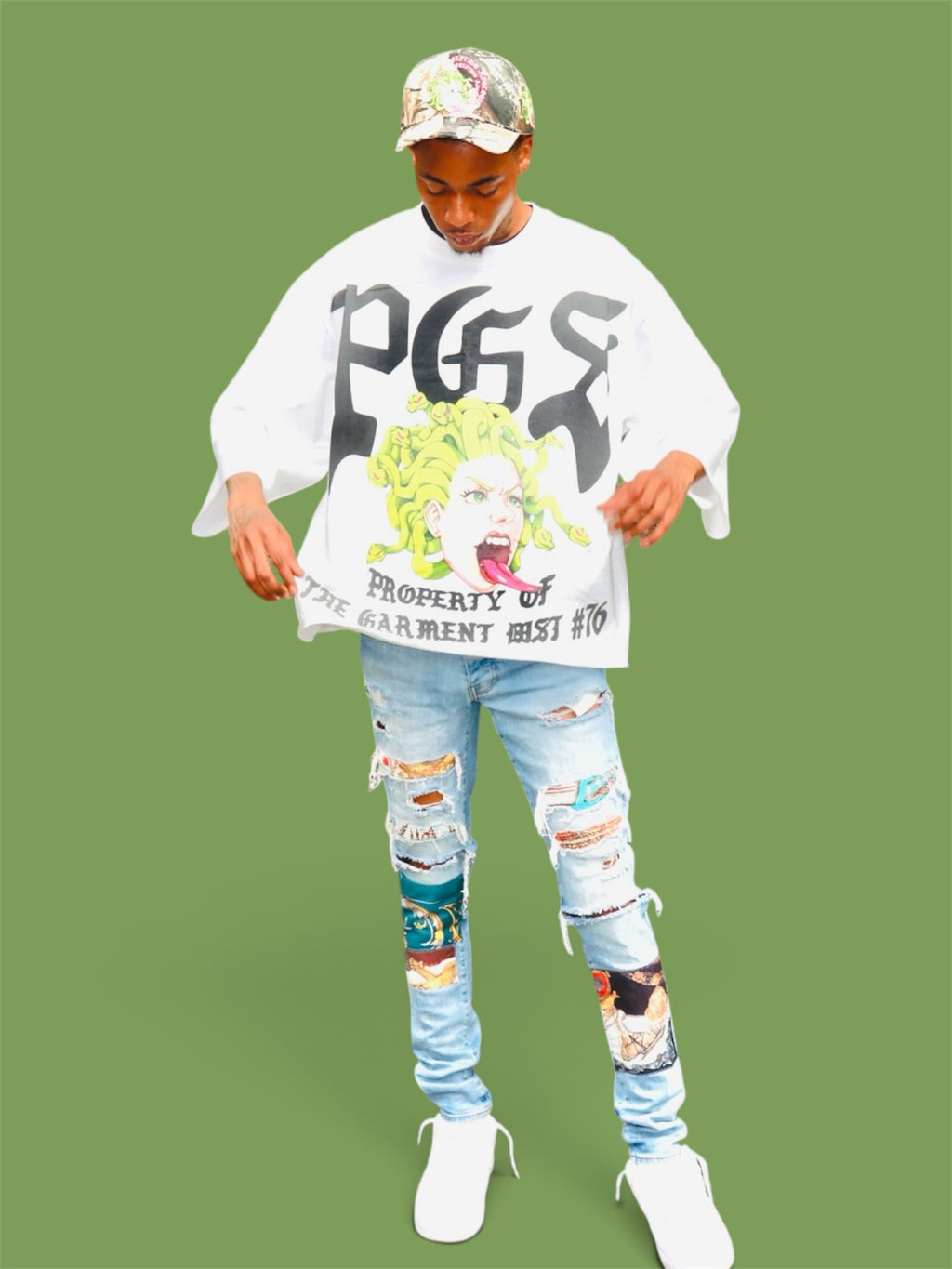 PGS PROPERTY OF THE GARMENT DISTRICT — OVERSIZED TEE