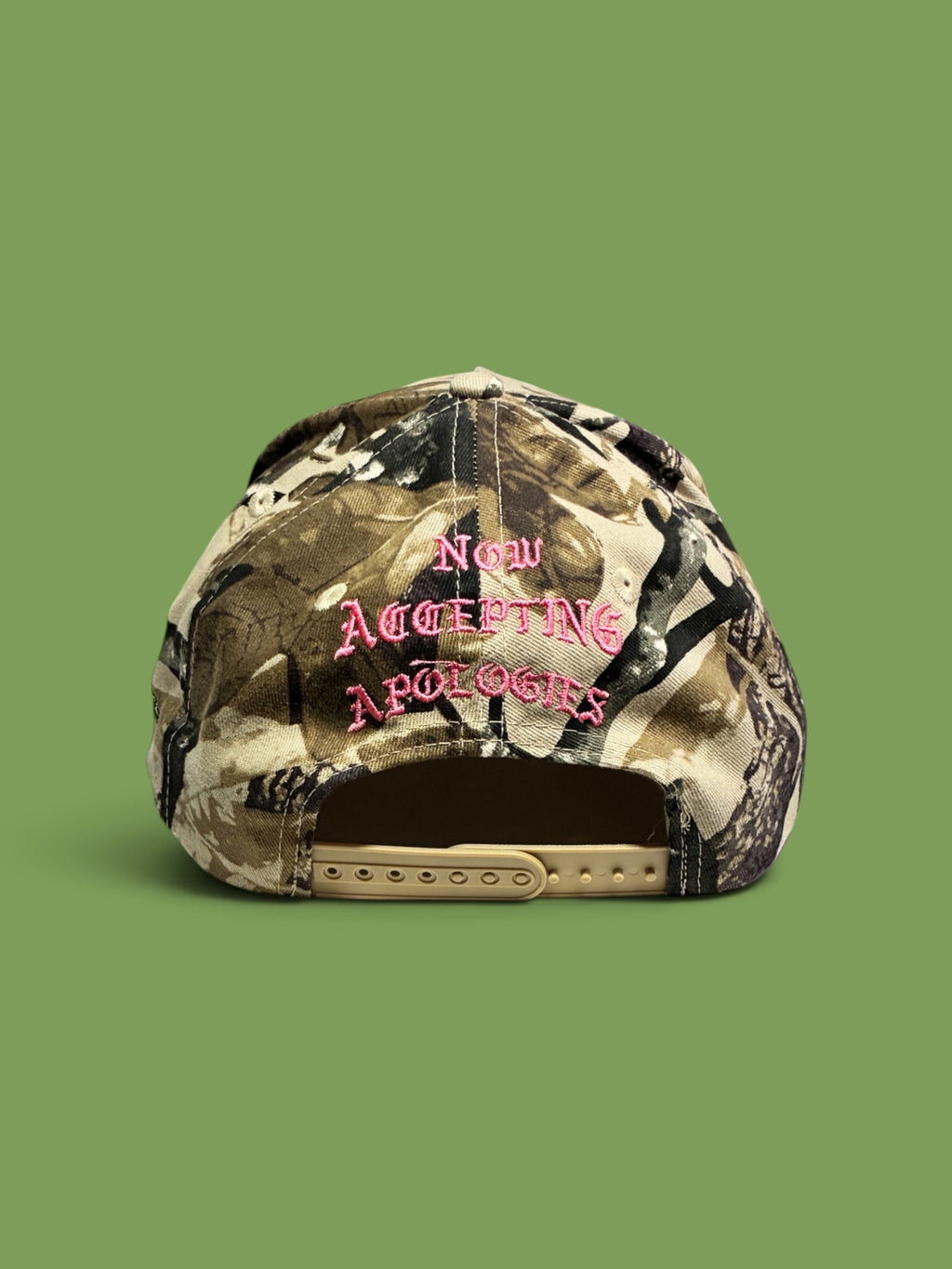 NOW ACCEPTING APOLOGIES — Camo Cap
