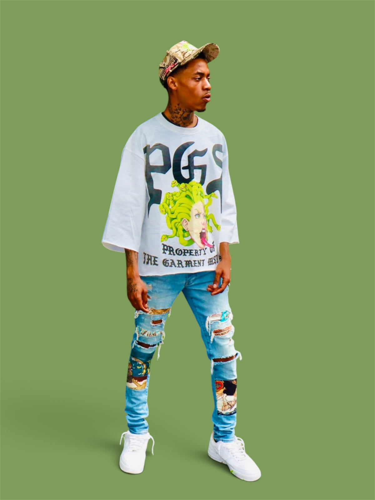 PGS PROPERTY OF THE GARMENT DISTRICT — OVERSIZED TEE