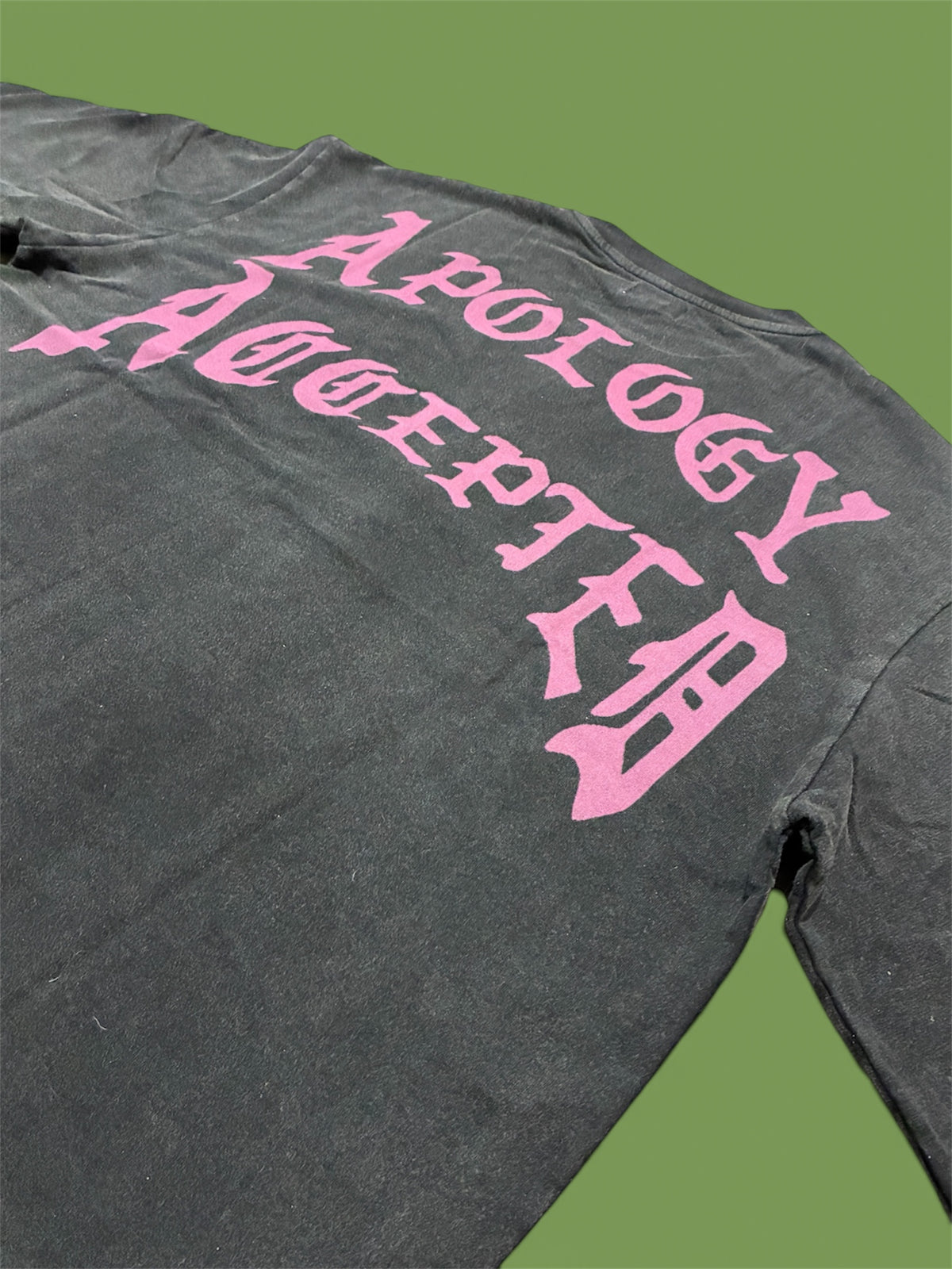 PGS PROPERTY OF THE GARMENT DISTRICT — OVERSIZED CROPPED TEE (BLACK)