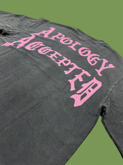 PGS PROPERTY OF THE GARMENT DISTRICT — OVERSIZED CROPPED TEE (BLACK)