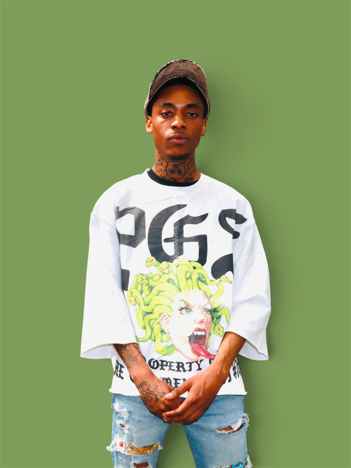 PGS PROPERTY OF THE GARMENT DISTRICT — OVERSIZED TEE